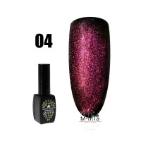 Гель лак кошачий глаз 24D Global Fashion magic cat № 4